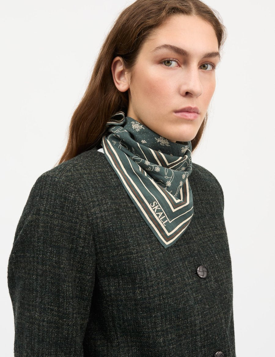 Skall-Skall-Classic-Skarf-55-X-55-Cm-Dark-Green-Brown-02.jpg