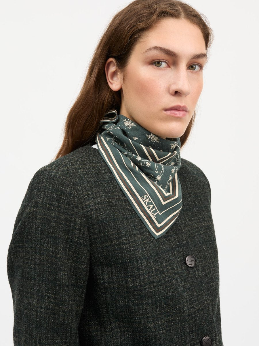 Classic Scarf Dark Green / Brown