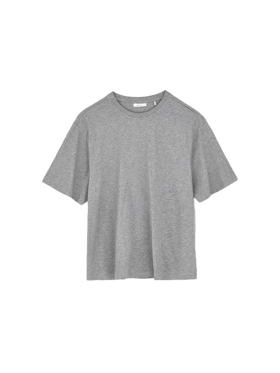 Skall Studio Andy Oversized Tee Grau Frontansicht freigestellt