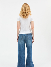 Anna Cap Sleeve Tee White