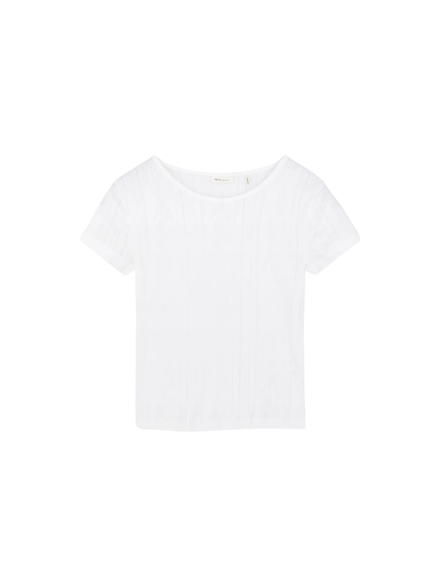 Anna Cap Sleeve Tee White