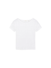 Anna Cap Sleeve Tee White