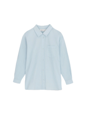 Skall Studio Edgar Shirt Hemdbluse Hellblau Frontansicht Freigestellt