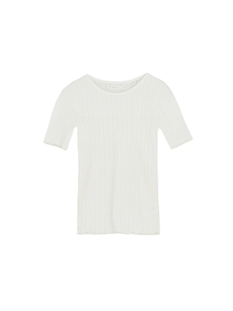 Skall Studio Edie Tee T-Shirt Weiß Frontansicht Freigestellt