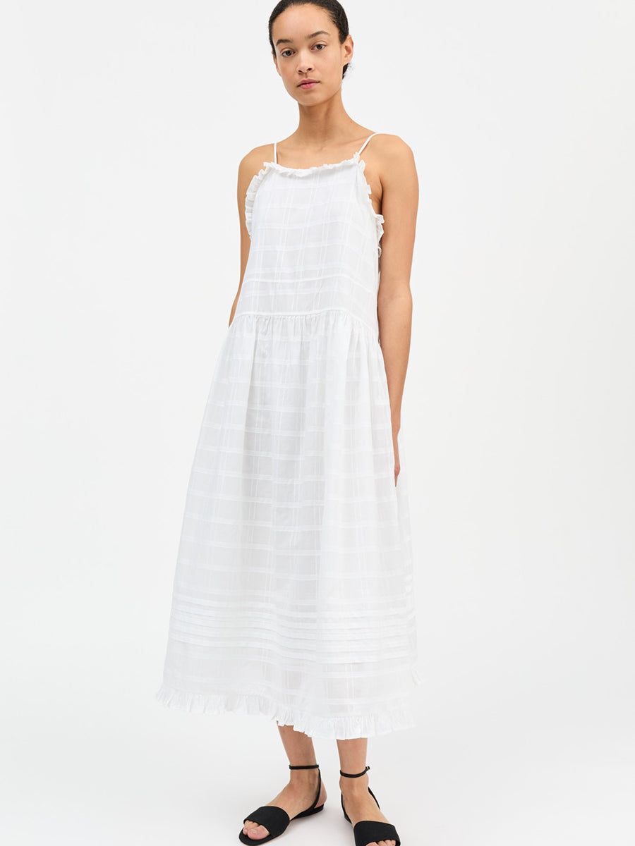 Fiore Strap Dress White