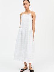 Fiore Strap Dress White