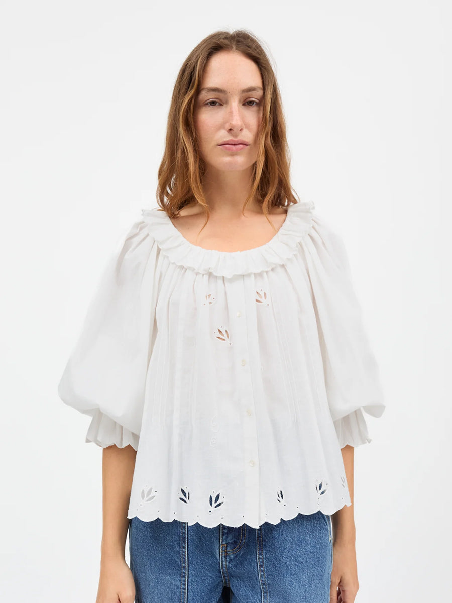 Fleurie Blouse Weiss