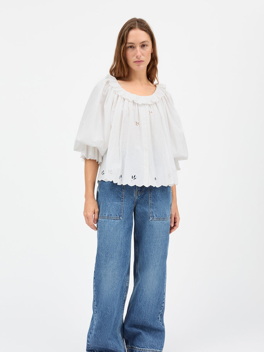 Fleurie Blouse Weiss