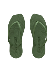 Tapered Green Flip Flops Green
