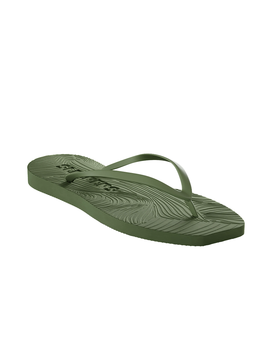 Tapered Green Flip Flops Green