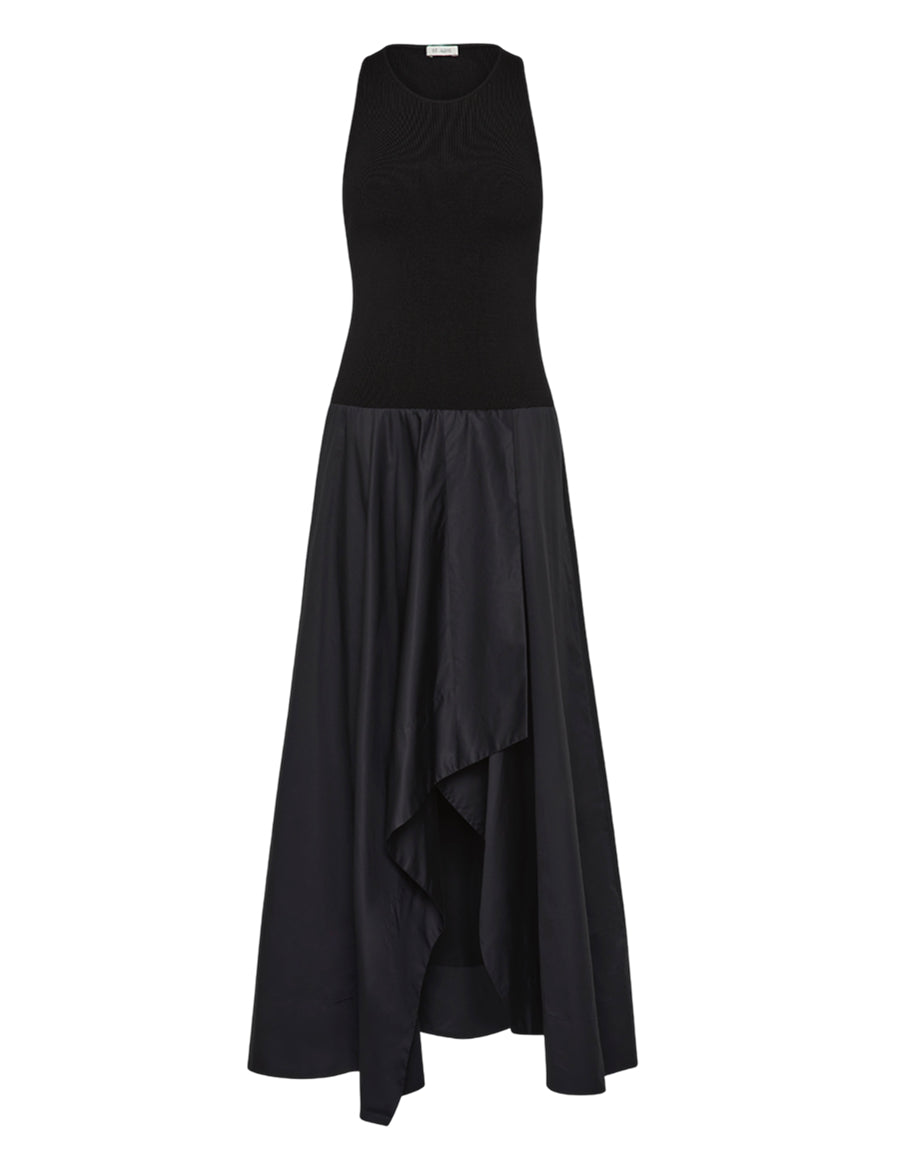 St-Agni-Knit-Bodice-Asymm-Dress-Schwarz-Freisteller-Frontansicht.jpg