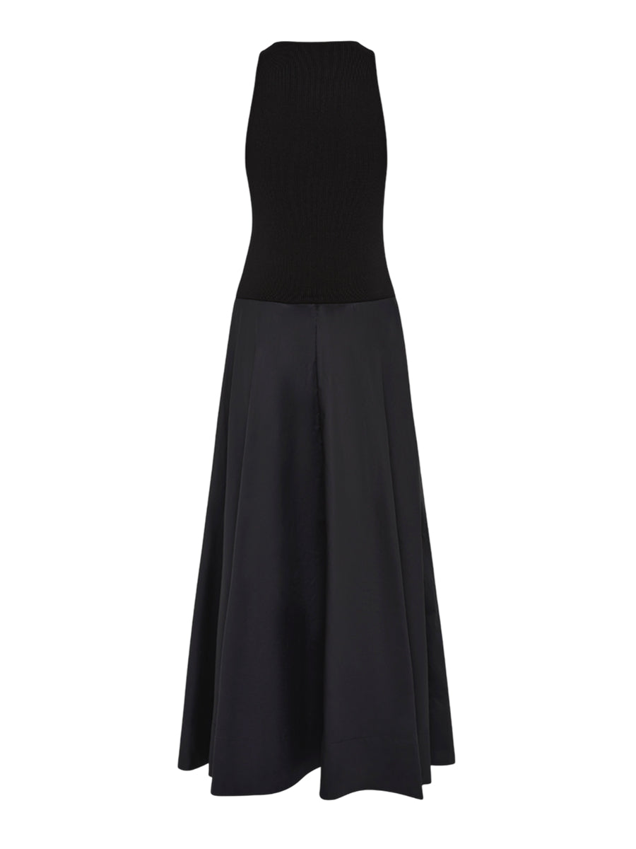 Knit Bodice Asymm Dress