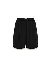 Layered Bermuda Shorts Black