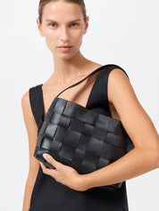 Woven Mini Tote Black