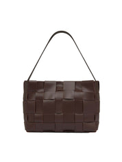Woven Mini Tote Chocolate Brown
