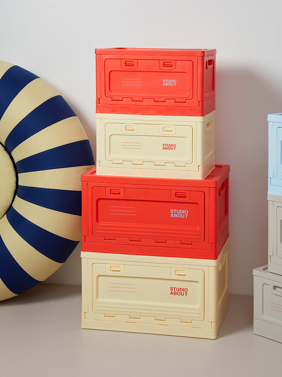 Studio About Box Hellgelb Rot Größenauswahl