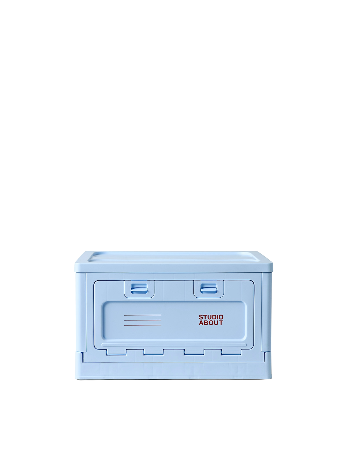 Studio About Box Medium Hellblau Frontansicht Freigestellt