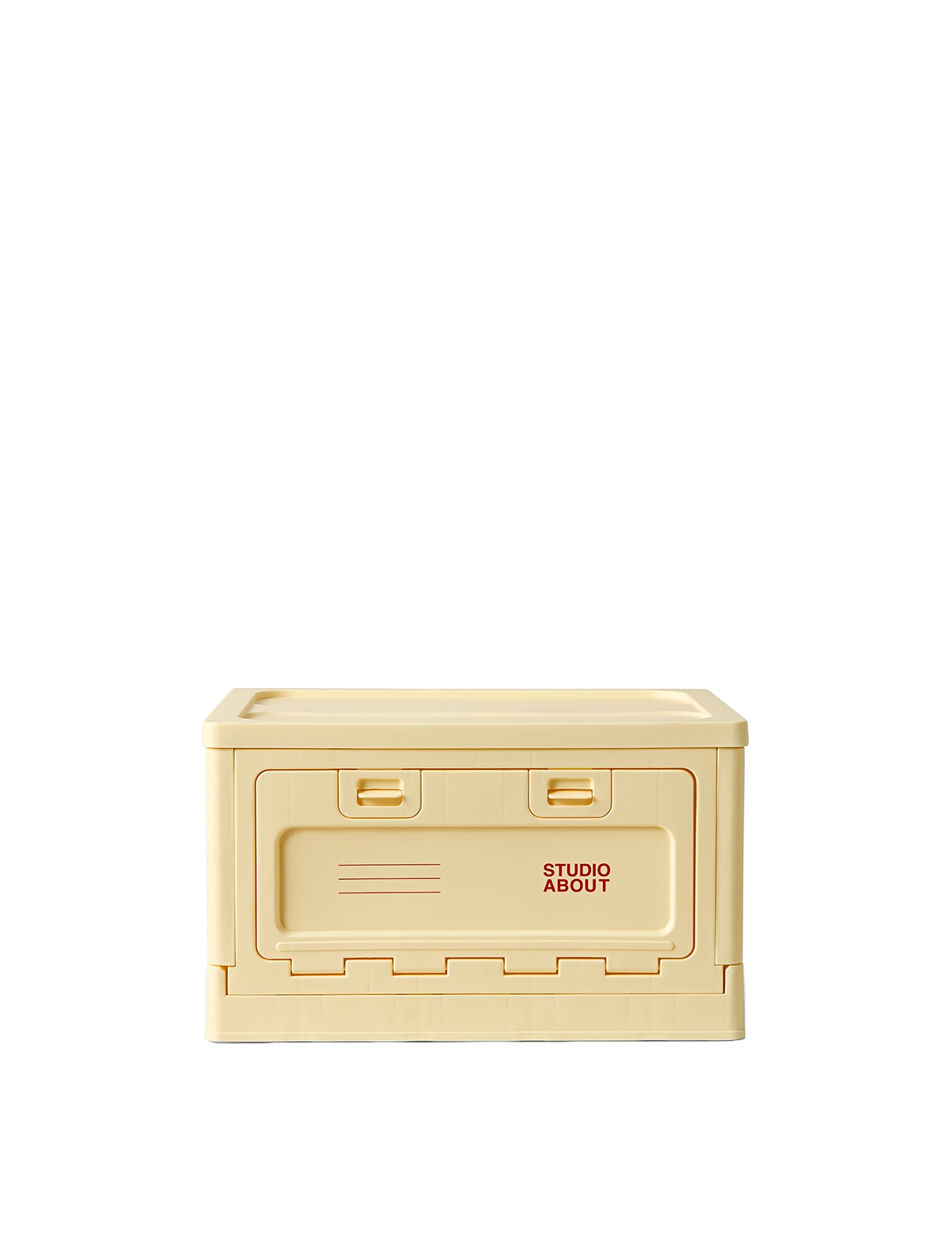 Studio About Box Medium Hellgelb Frontansicht Freisteller