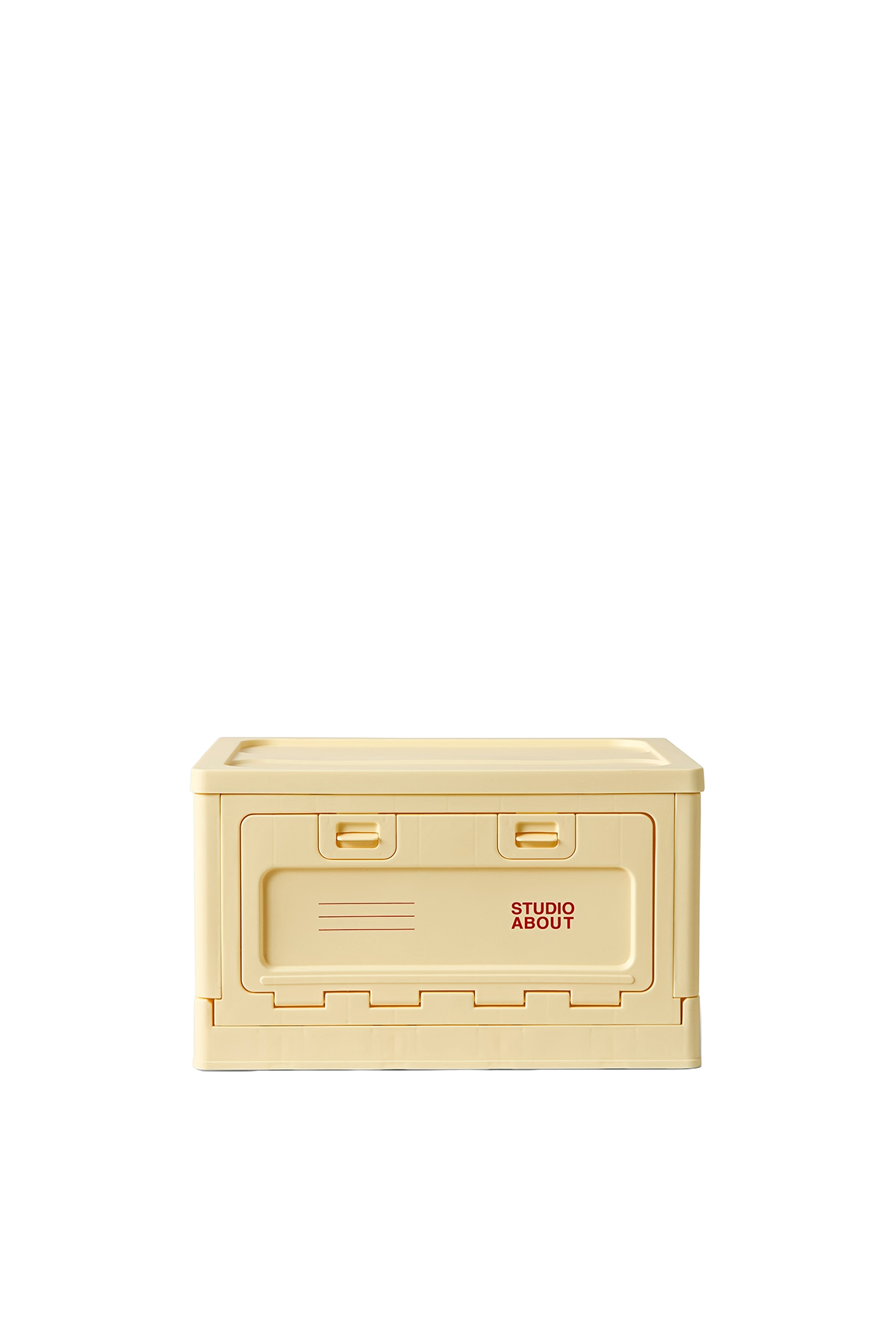 Studio About Box Medium Hellgelb Frontansicht Freisteller