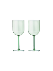 Studio About Weingläser Grün 2er Set Frontansicht Freigestellt