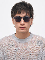 Sunglasses Suede Transparent Grey
