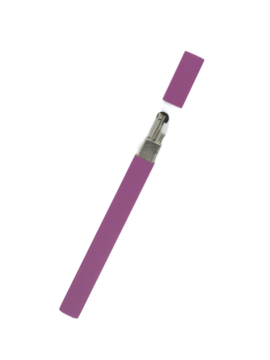 Tsubota Pearl Queue Feuerzeug Mono Mauve Lila seitliche Ansicht geöffnet