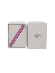 Tsubota Pearl Queue Feuerzeug Mono Mauve Lila mit Verpackung Frontansicht