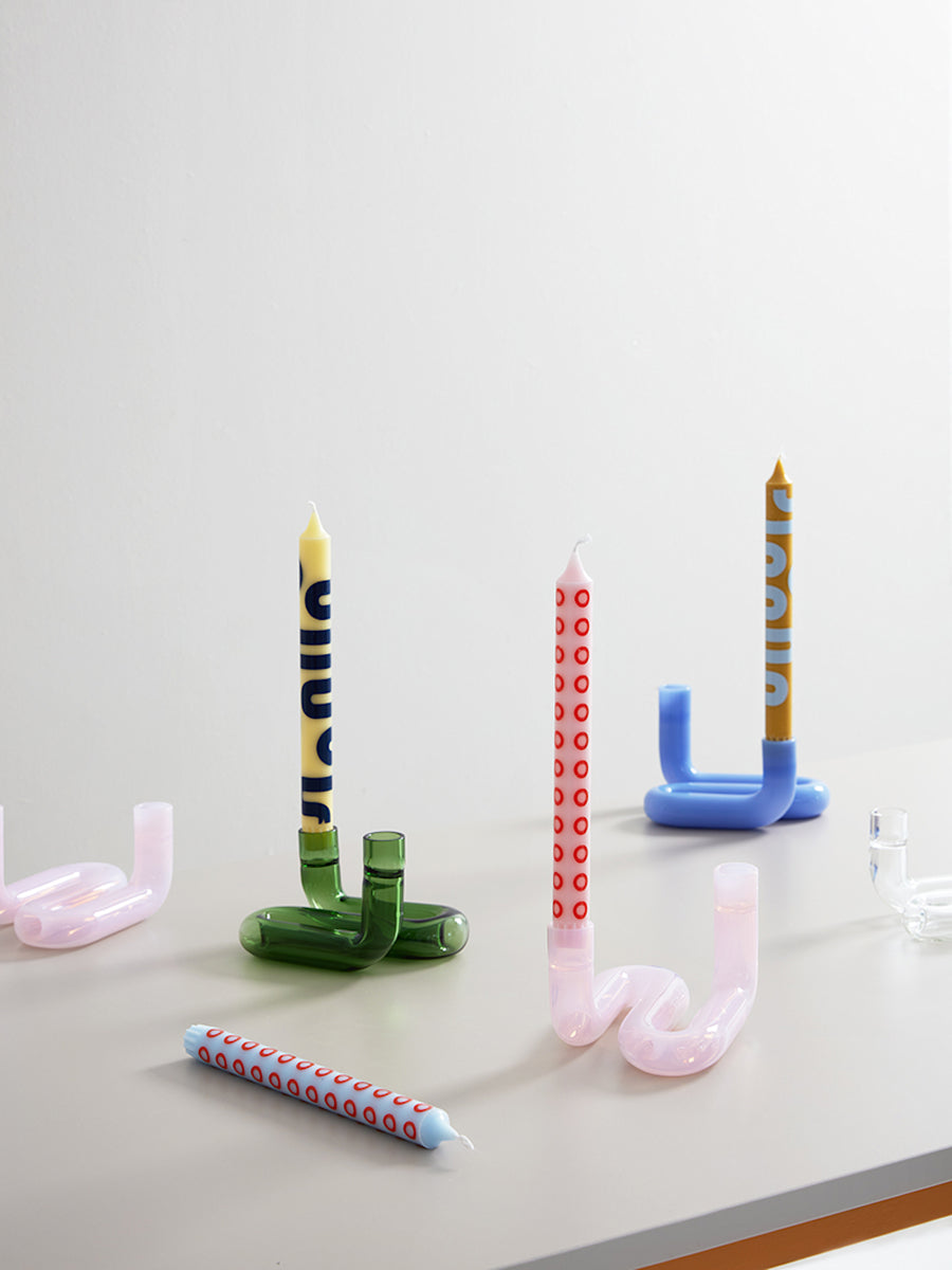 Wave Kerzenständer Rosa