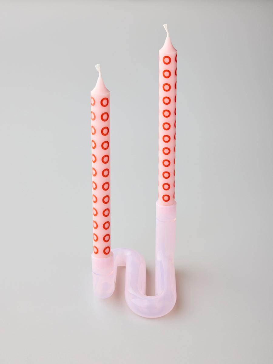 Wave Kerzenständer Rosa