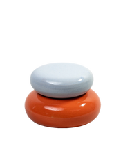 We Are Studio Studio Bijou Jar Dose Blau Orange Frontansicht