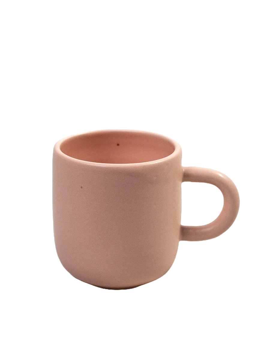 We Are Studio Studio Hugo Mug Tasse Rosa Frontansicht