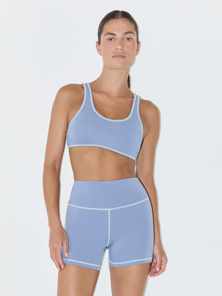 Crop Top Denim Blue