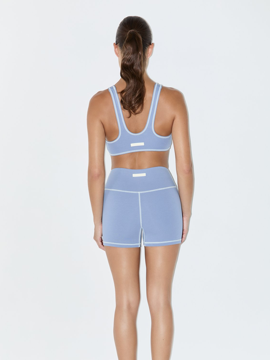Crop Top Denim Blue