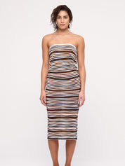 Knit Skirt - Black Stripe