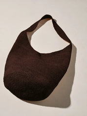 Raffia Bucket Bag Walnut