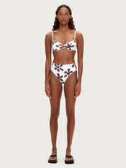 Chocolate Flower High Full Brief Bikini Bottoms