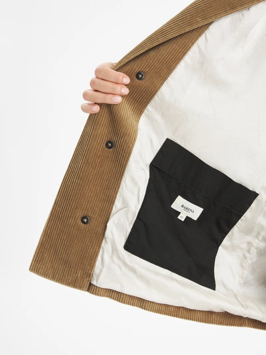 Barena Venezia Overshirt Geppetto Cognac – Detailbild 5