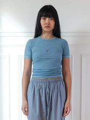 Heart Short Sleeve - Isatis Blue