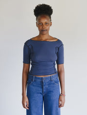 Omato 3/4 Shirt - Preston Blue