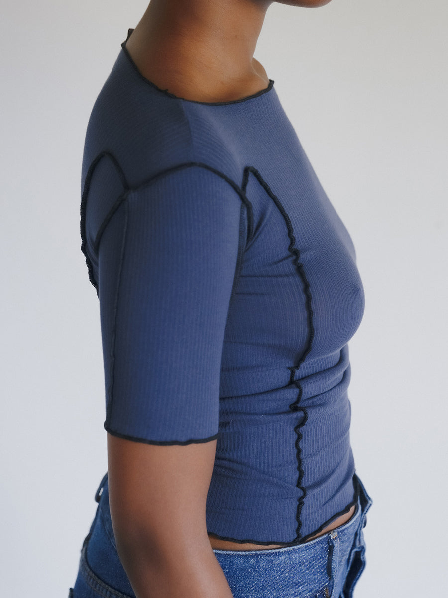 Omato 3/4 Shirt - Preston Blue