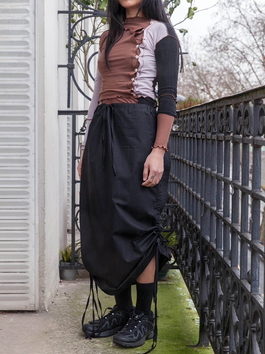 Pictorial Skirt - Black