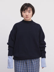 Baserange Soar Sweater Navy – Produktbild