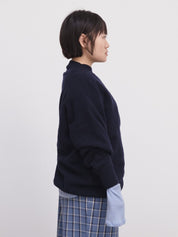 Baserange Soar Sweater Navy – Detailbild 1