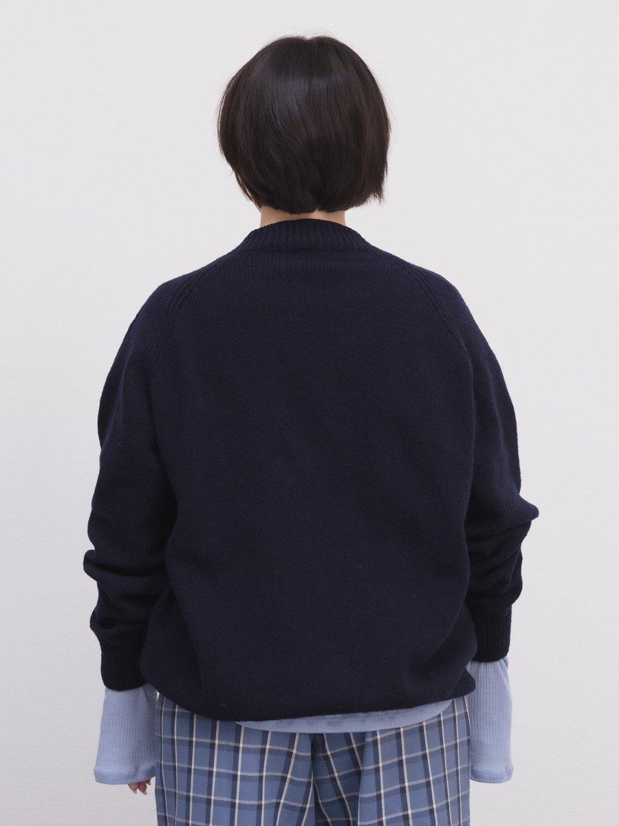 Baserange Soar Sweater Navy – Detailbild 2