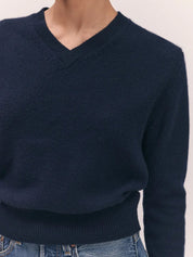 &Daughter Sligo V-Neck Dark Navy – Detailbild 3