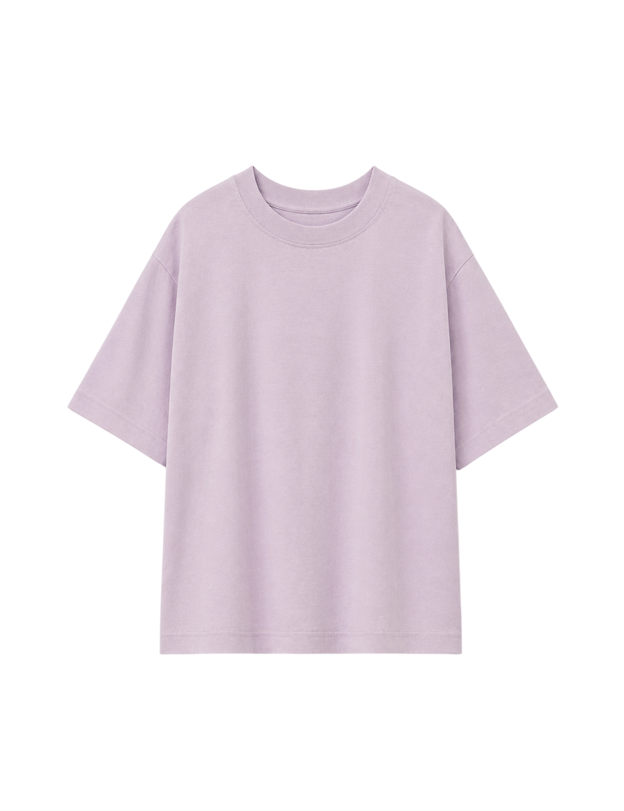 &Daughter Slouchy Short Sleeve T-Shirt Lilac – Produktbild
