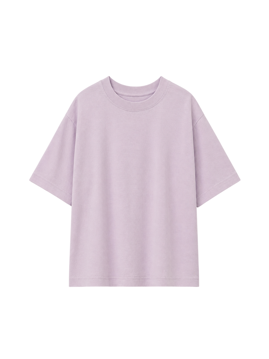 &Daughter Slouchy Short Sleeve T-Shirt Lilac – Produktbild