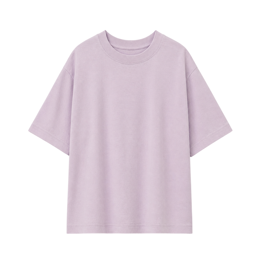 &Daughter Slouchy Short Sleeve T-Shirt Lilac – Produktbild