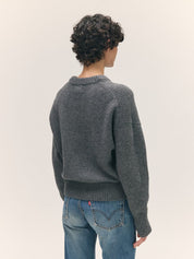 &Daughter Sora Slouch Crew Derby Grey – Detailbild 3