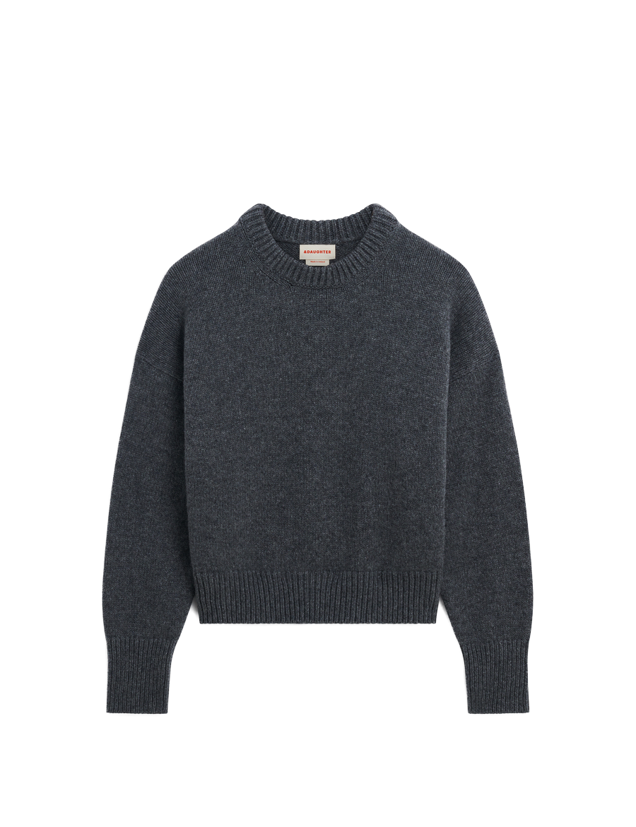 &Daughter Sora Slouch Crew Derby Grey – Detailbild 4